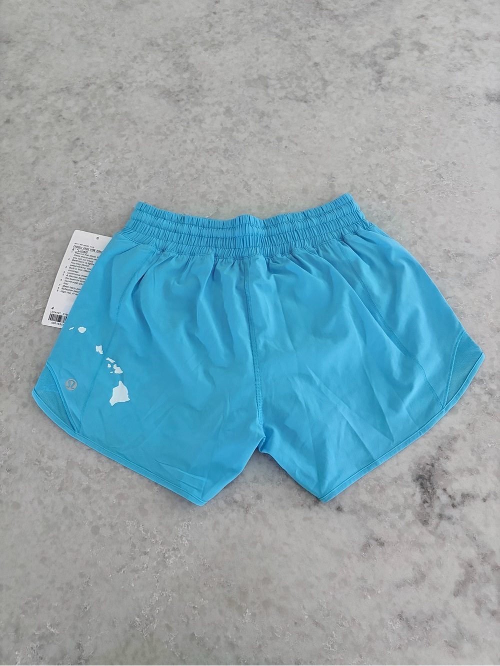 Lululemon Hawaiian Islands Hotty Hot Shorts - Kayak Blue / Size 4 NWT Rare